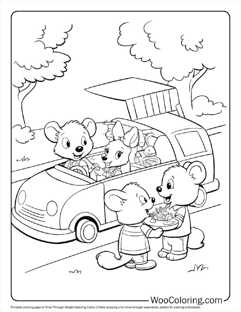 100  Calico Critters coloring pages  Free PDF To Print  - 18