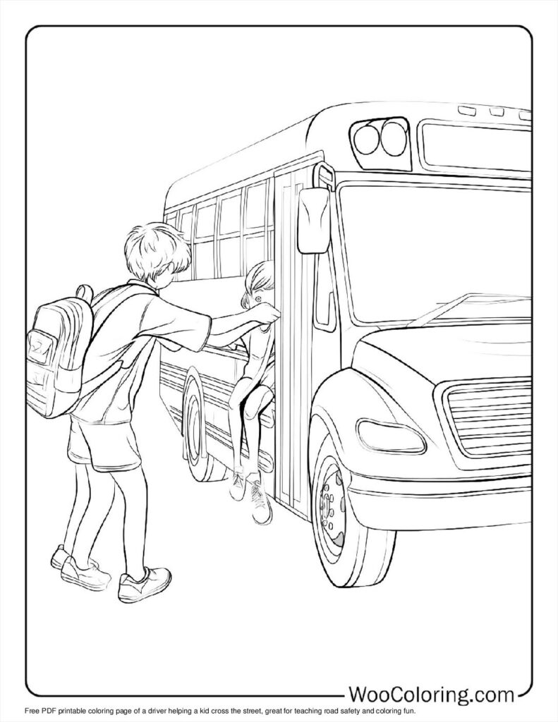 100  School Bus coloring pages  Free PDF To Print  - 19
