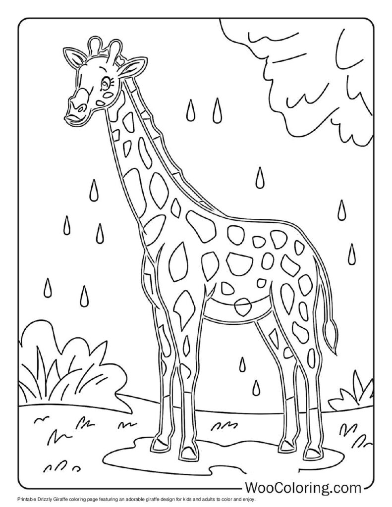 100  Giraffe coloring pages  Free PDF To Print  - 79