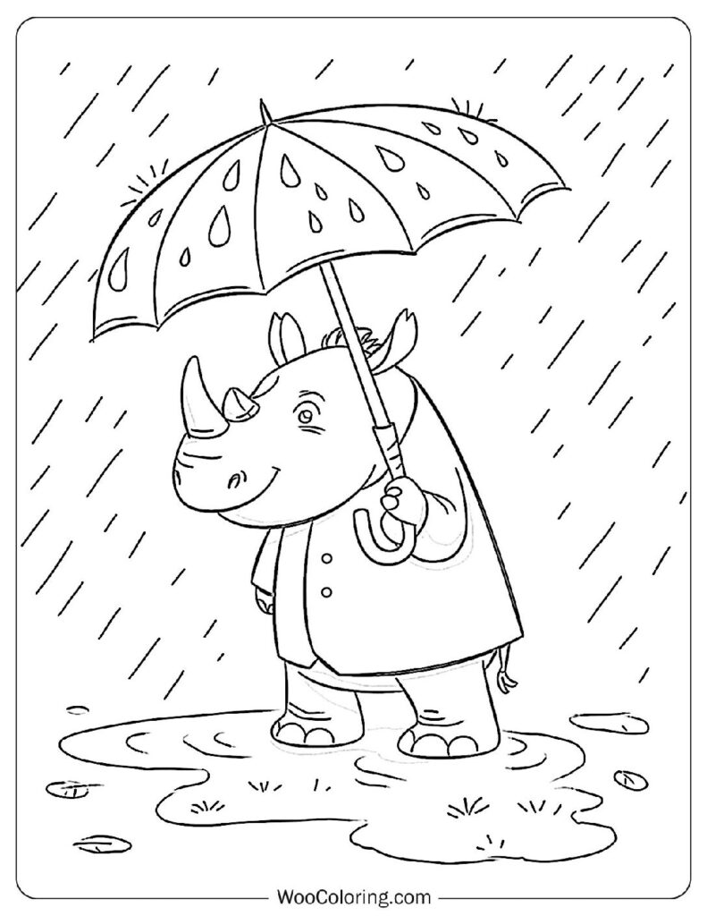 100  Rhino coloring pages  Free PDF To Print  - 17