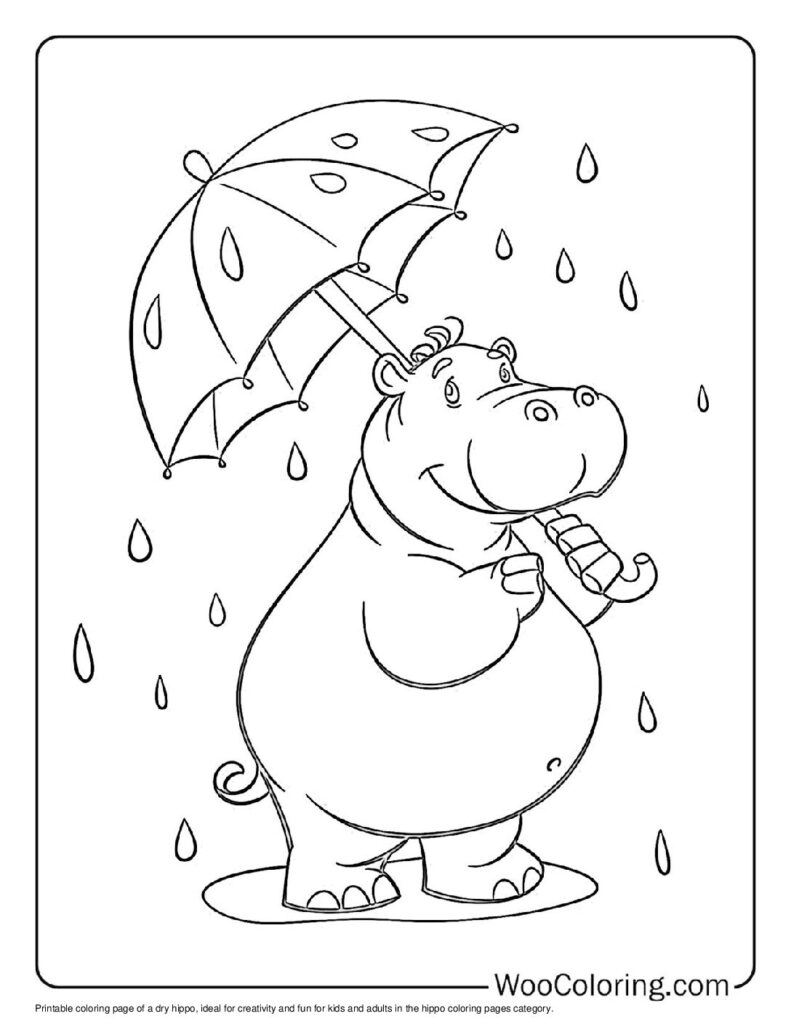 100  Hippo coloring pages  Free PDF To Print  - 21