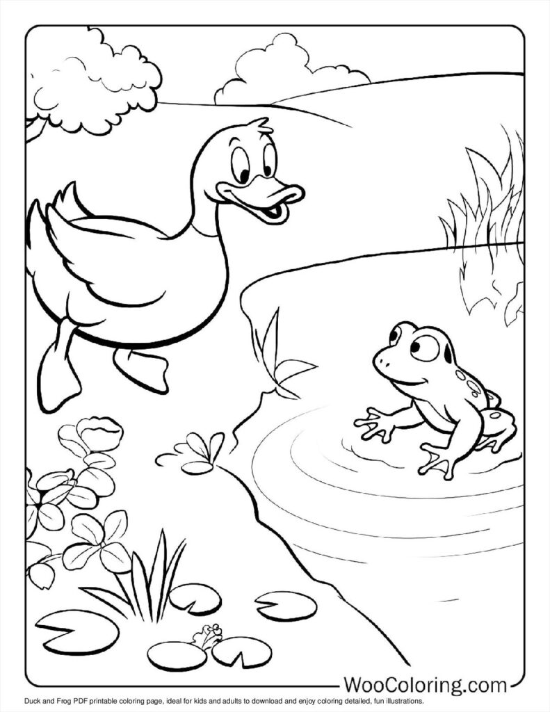 100  Duck coloring pages  Free PDF To Print  - 81