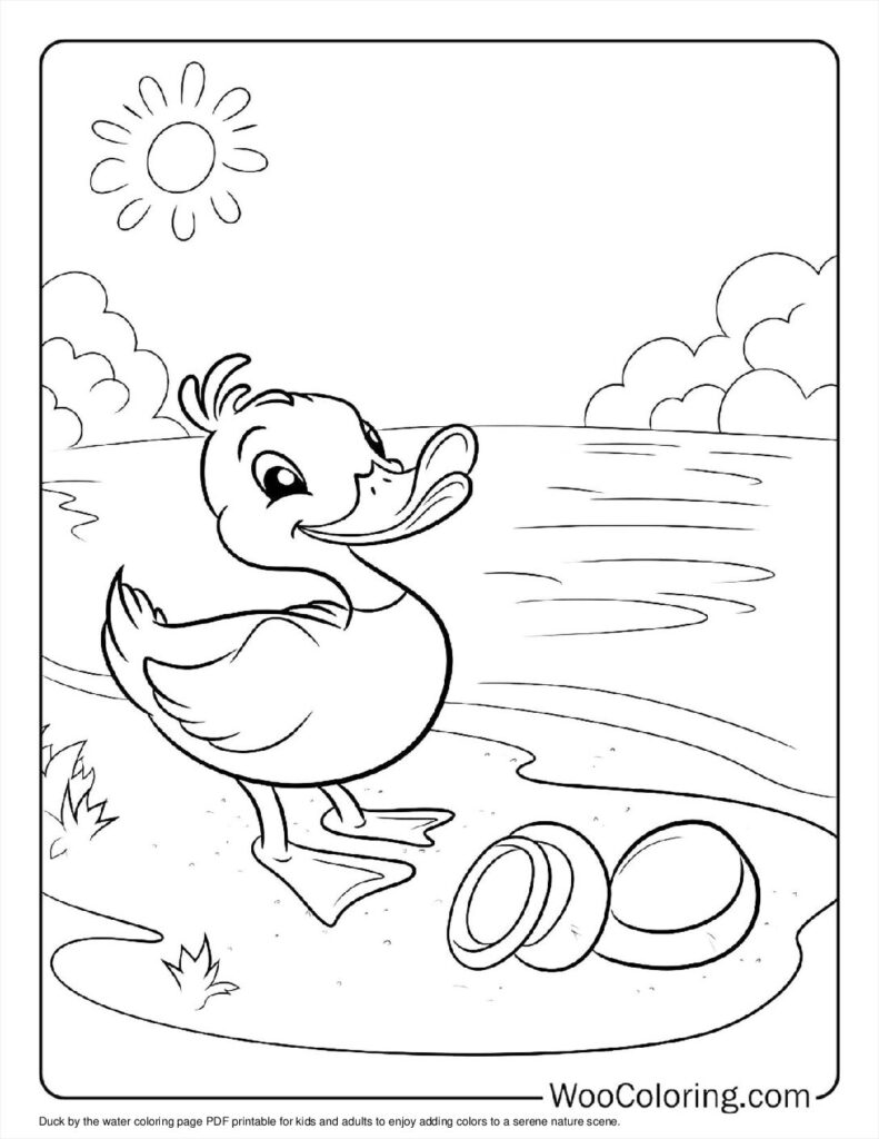 100  Duck coloring pages  Free PDF To Print  - 11