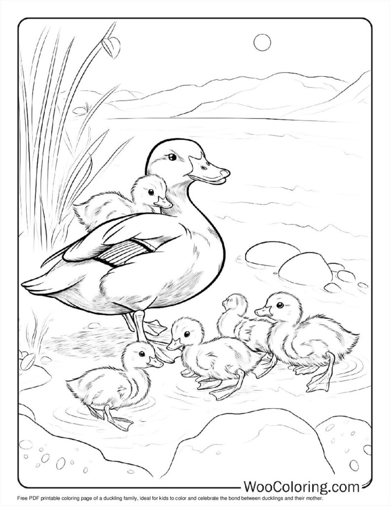 100  Duck coloring pages  Free PDF To Print  - 44