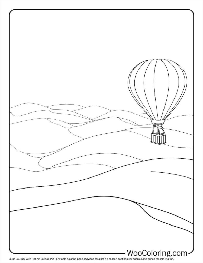 100  Hot Air Balloon coloring pages  Free PDF To Print  - 32