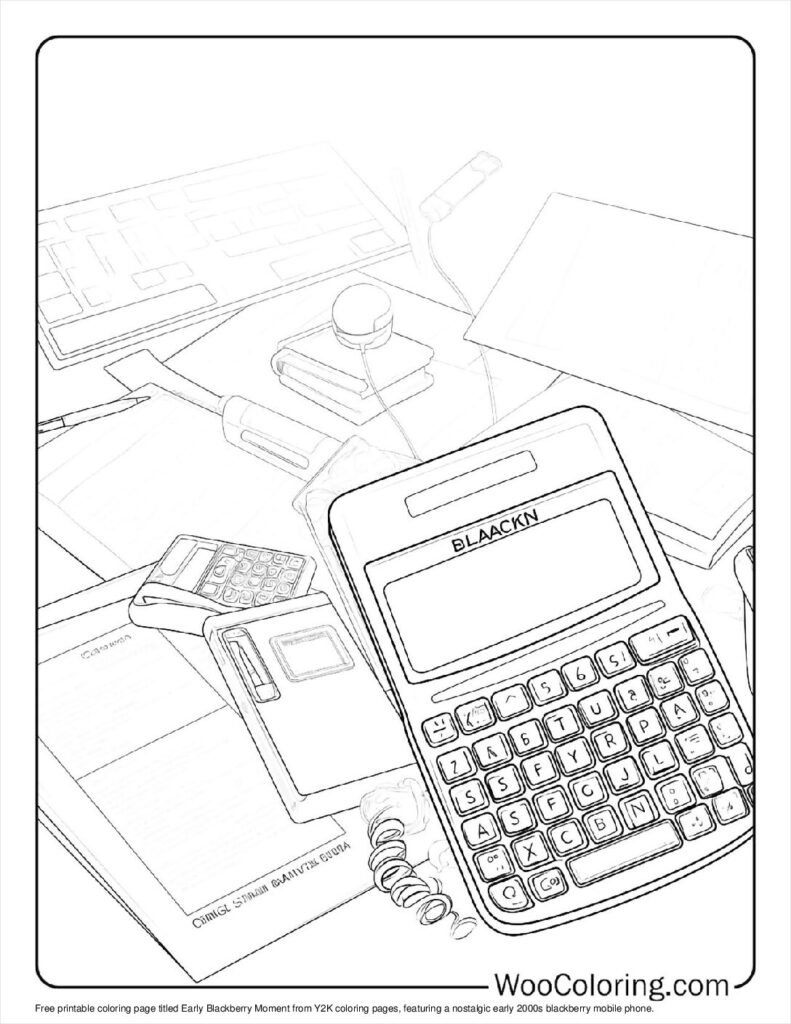 100  Y2K coloring pages  Free PDF To Print  - 20
