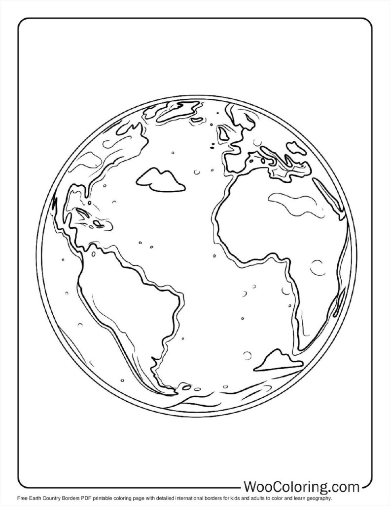 100  Earth coloring pages  Free PDF To Print  - 59