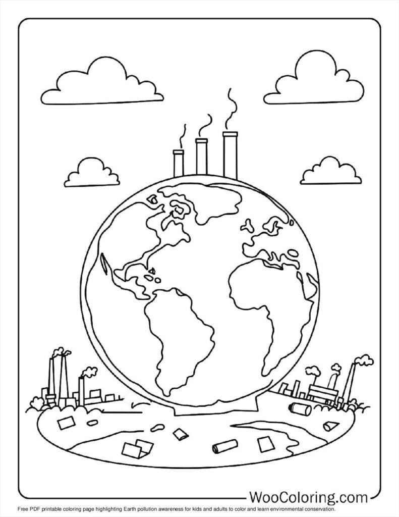 100  Earth coloring pages  Free PDF To Print  - 56