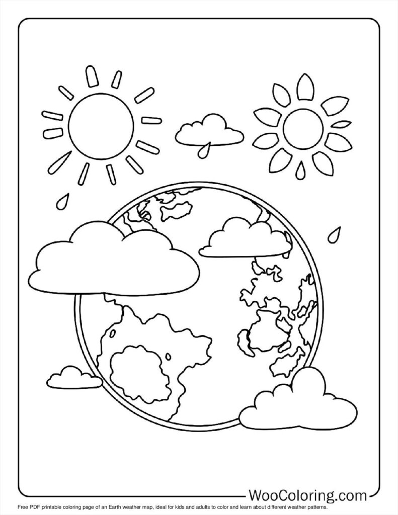 100  Earth coloring pages  Free PDF To Print  - 87