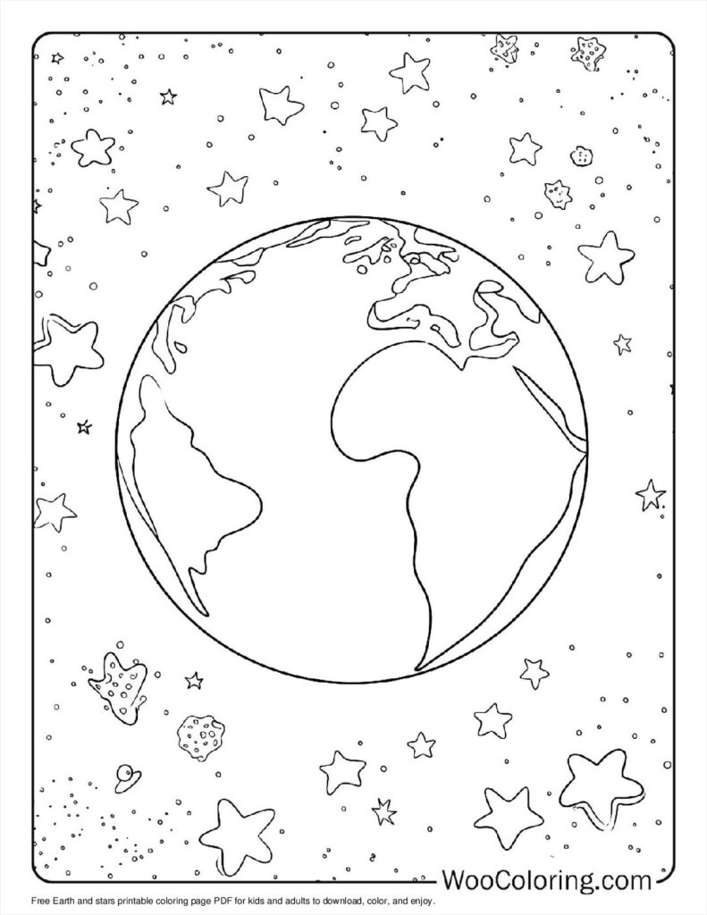 100  Earth coloring pages  Free PDF To Print  - 78