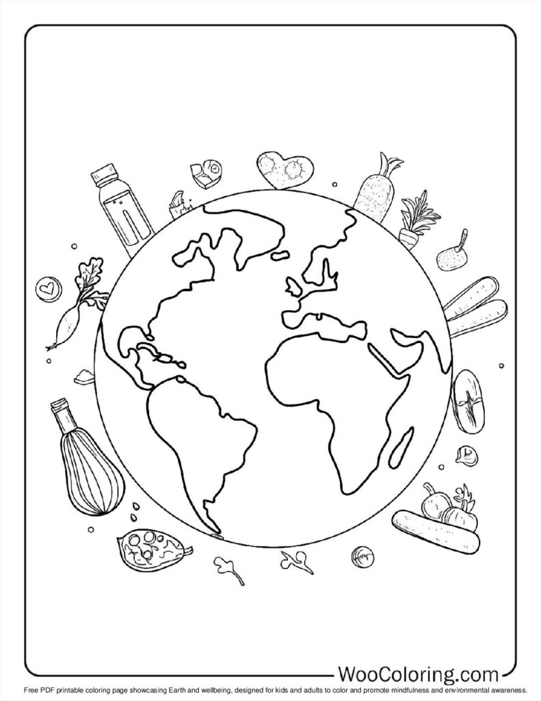 100  Earth coloring pages  Free PDF To Print  - 81