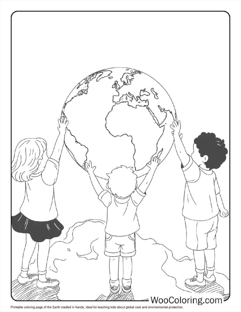 100  Earth coloring pages  Free PDF To Print  - 95