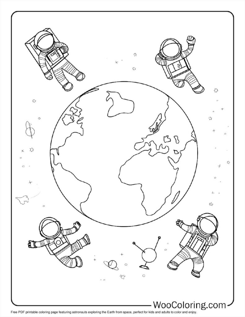 100  Earth coloring pages  Free PDF To Print  - 62