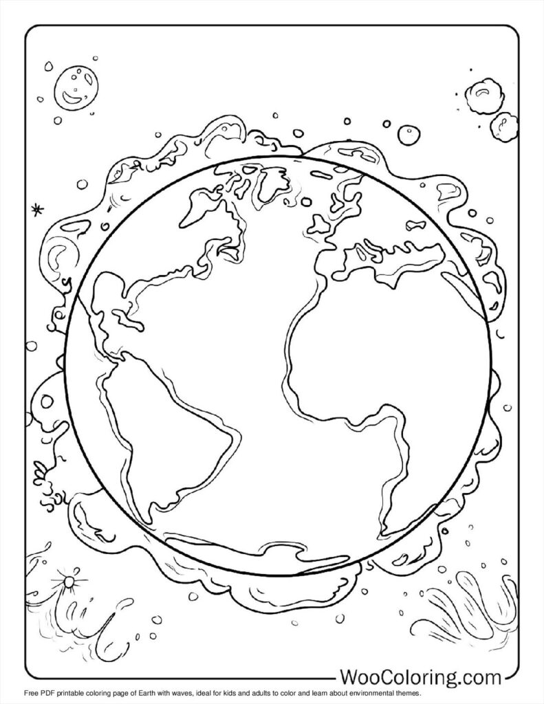 100  Earth coloring pages  Free PDF To Print  - 63