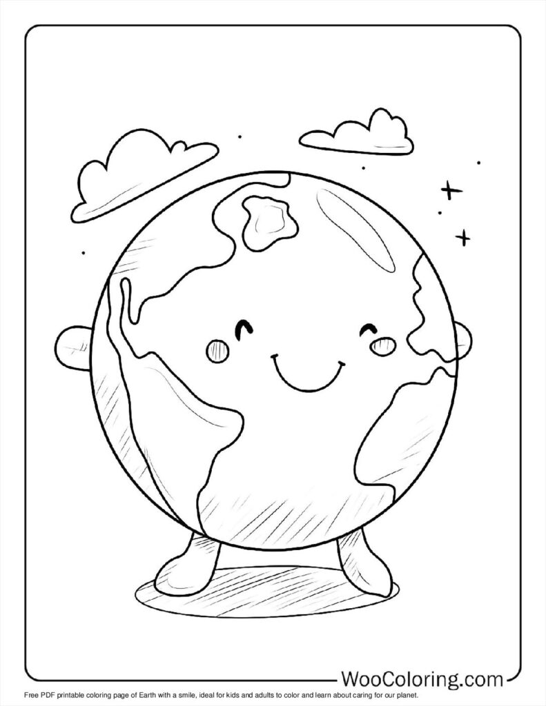 100  Earth coloring pages  Free PDF To Print  - 65