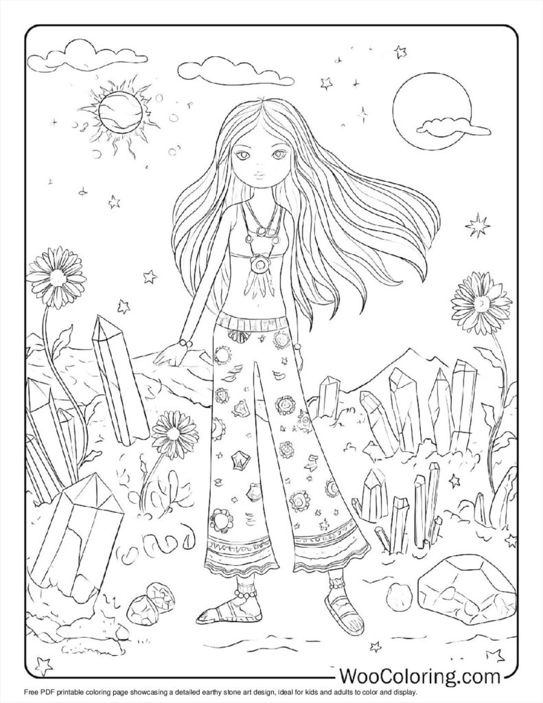 100  Hippie coloring pages  Free PDF To Print  - 5