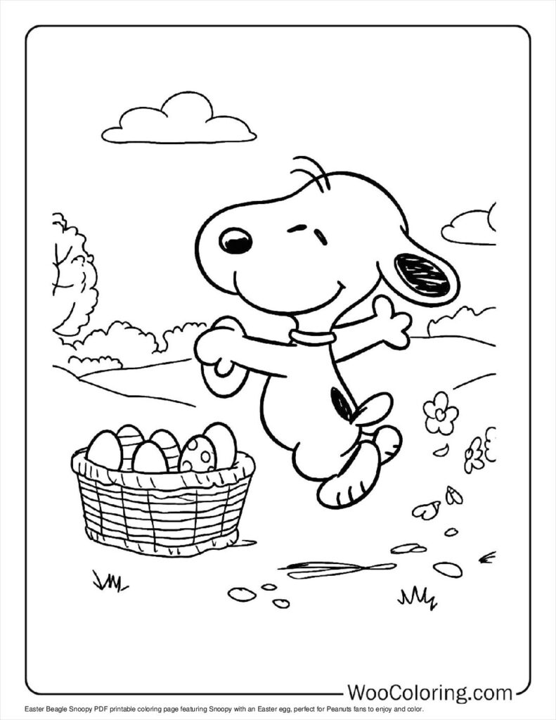 100  Peanuts   Snoopy coloring pages  Free PDF To Print  - 59