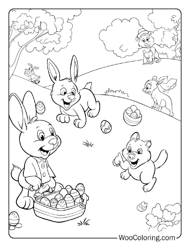 100  Easter coloring pages  Free PDF To Print  - 88