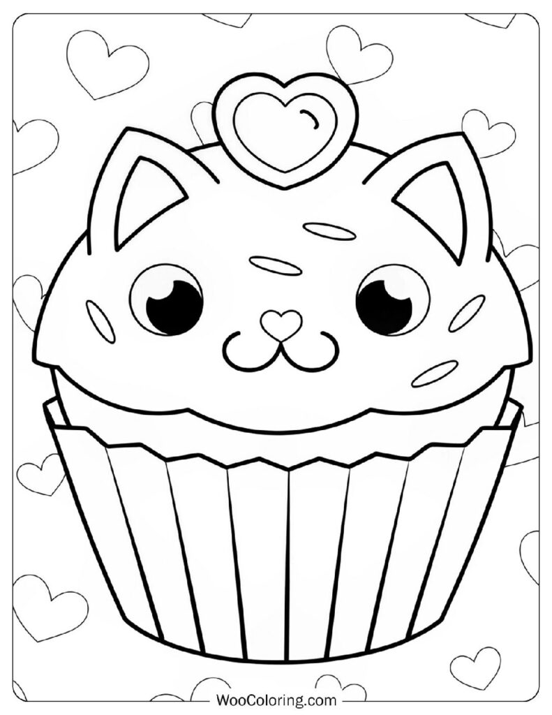 34 Cupcake Coloring Pages  Free PDF To Print  - 78