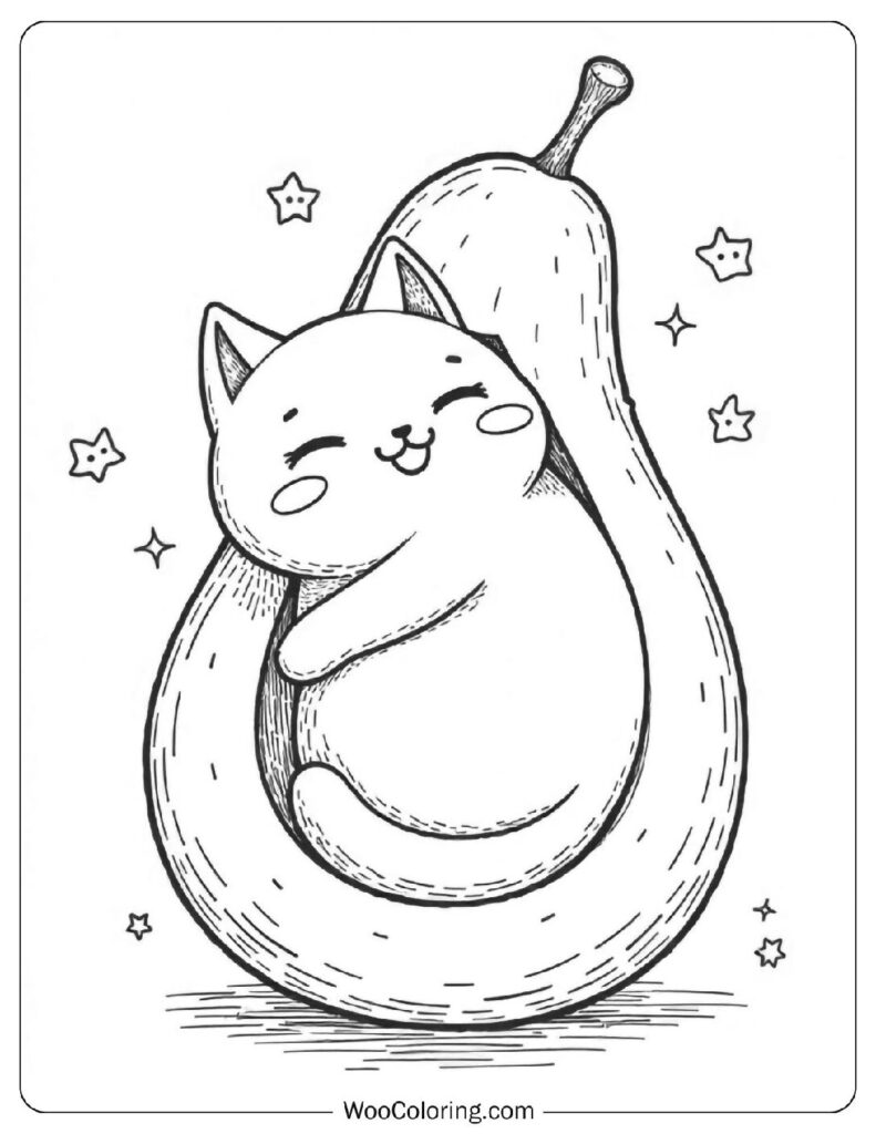 22 Avocado Coloring Pages  Free PDF To Print  - 42