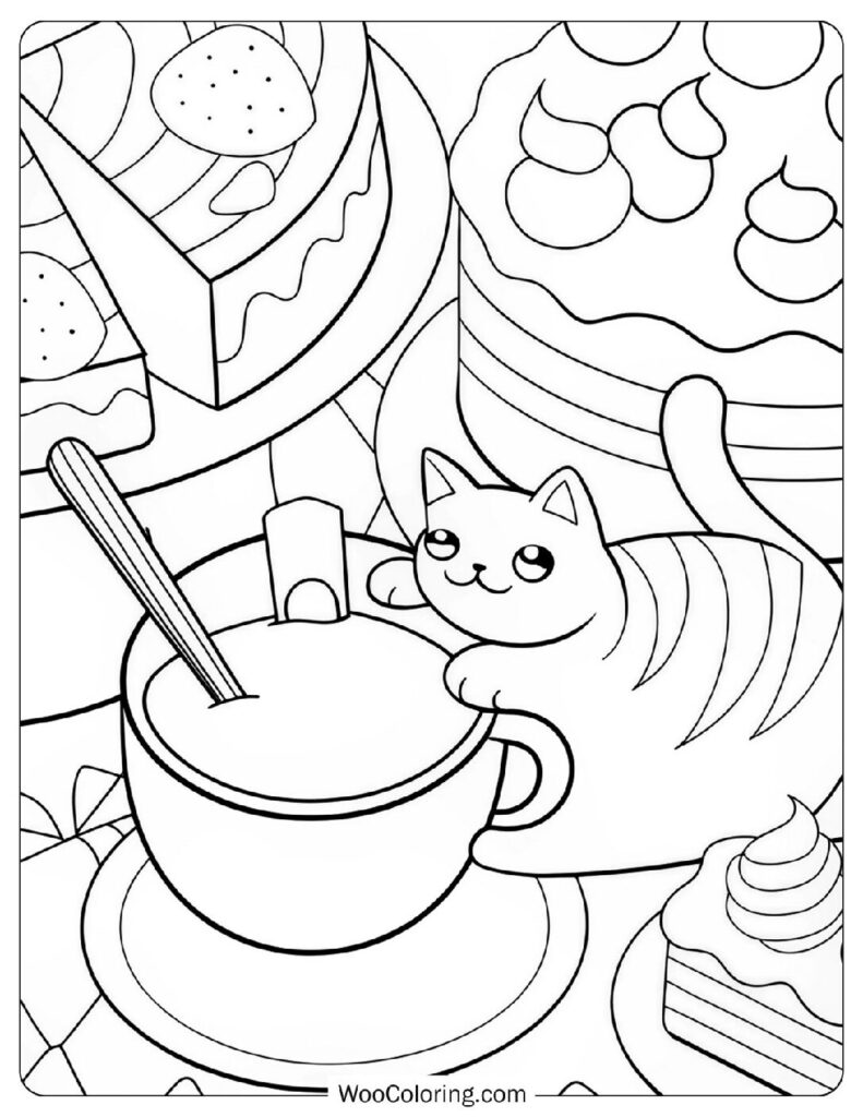 34 Coffee Coloring Pages  Free PDF To Print  - 35