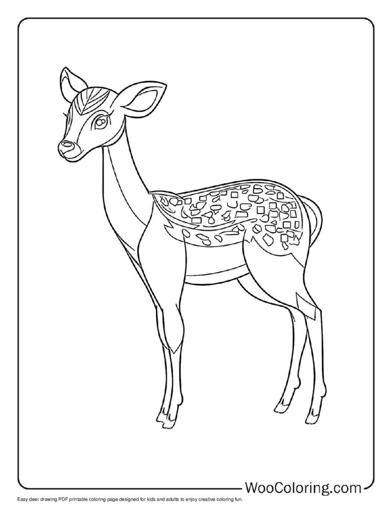 100  Deer coloring pages  Free PDF To Print  - 23