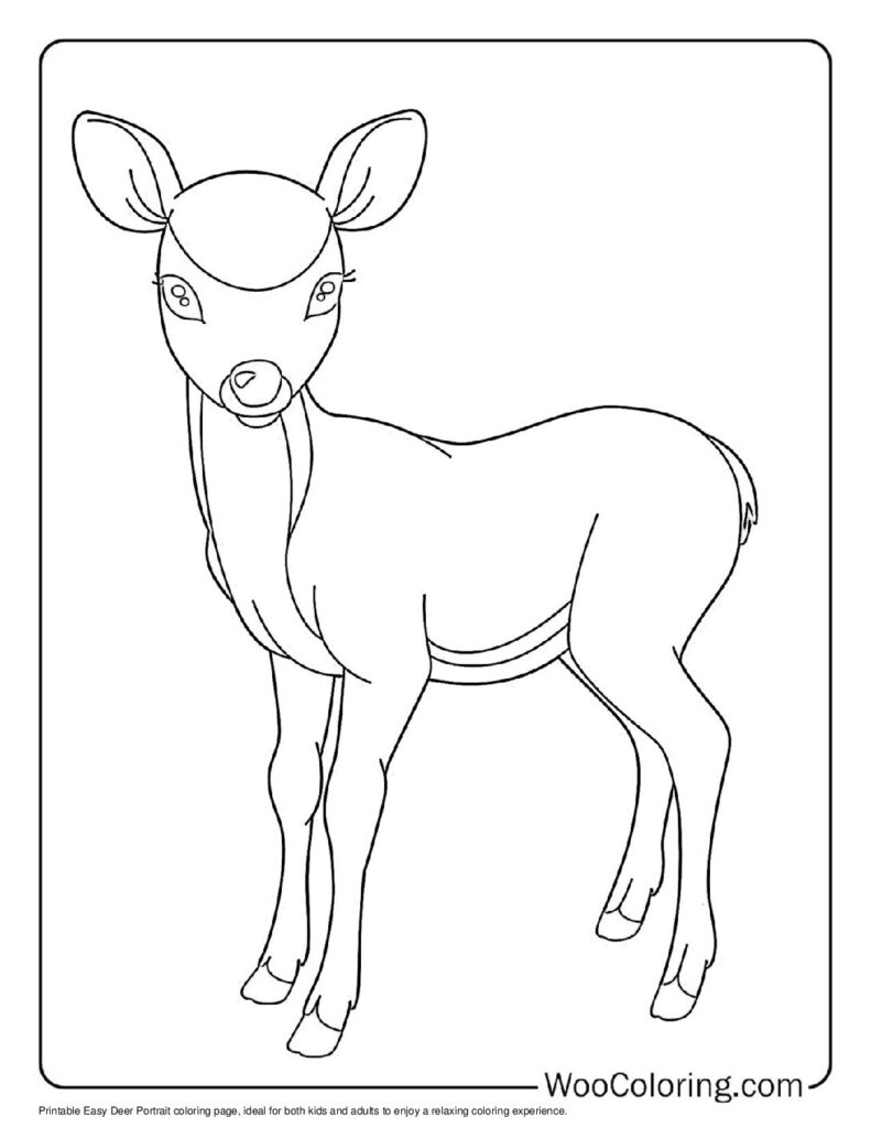100  Deer coloring pages  Free PDF To Print  - 74