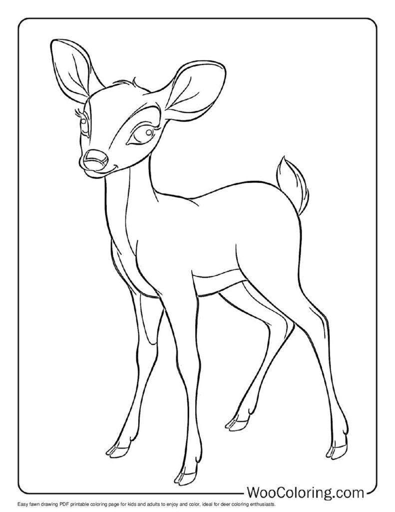 100  Deer coloring pages  Free PDF To Print  - 18