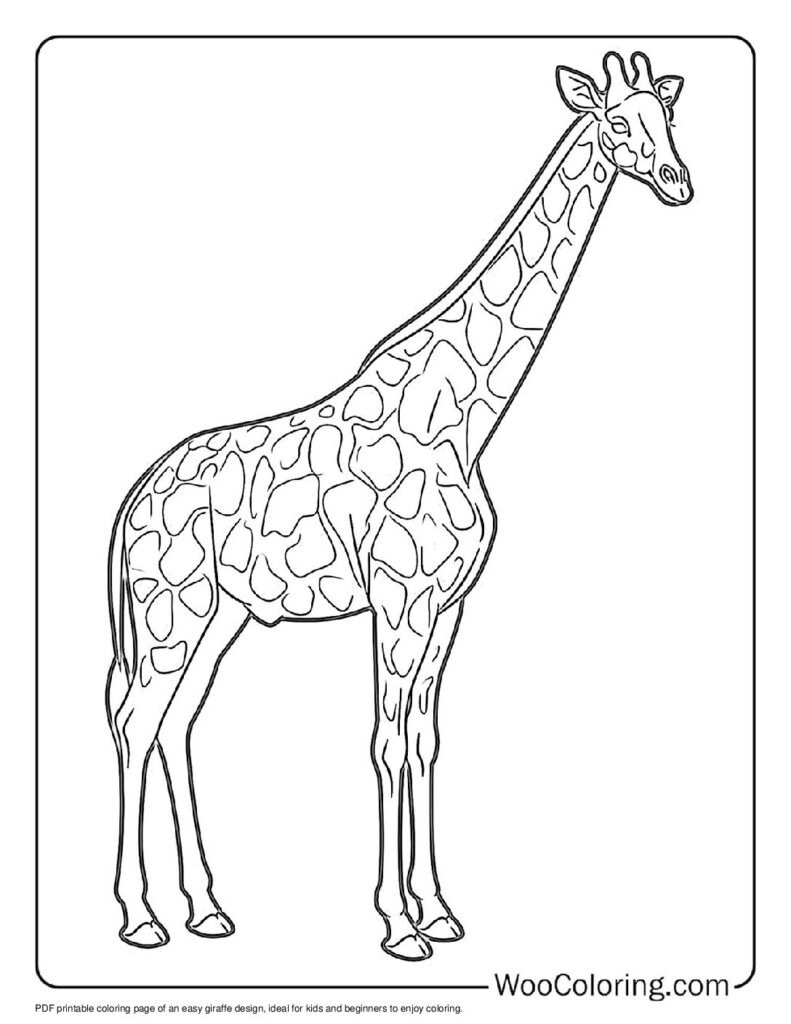 100  Giraffe coloring pages  Free PDF To Print  - 1