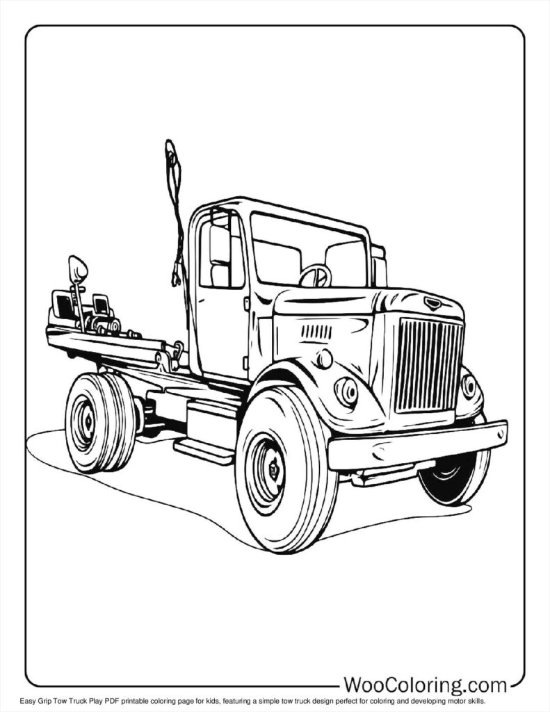 100  Tow Truck coloring pages  Free PDF To Print  - 67