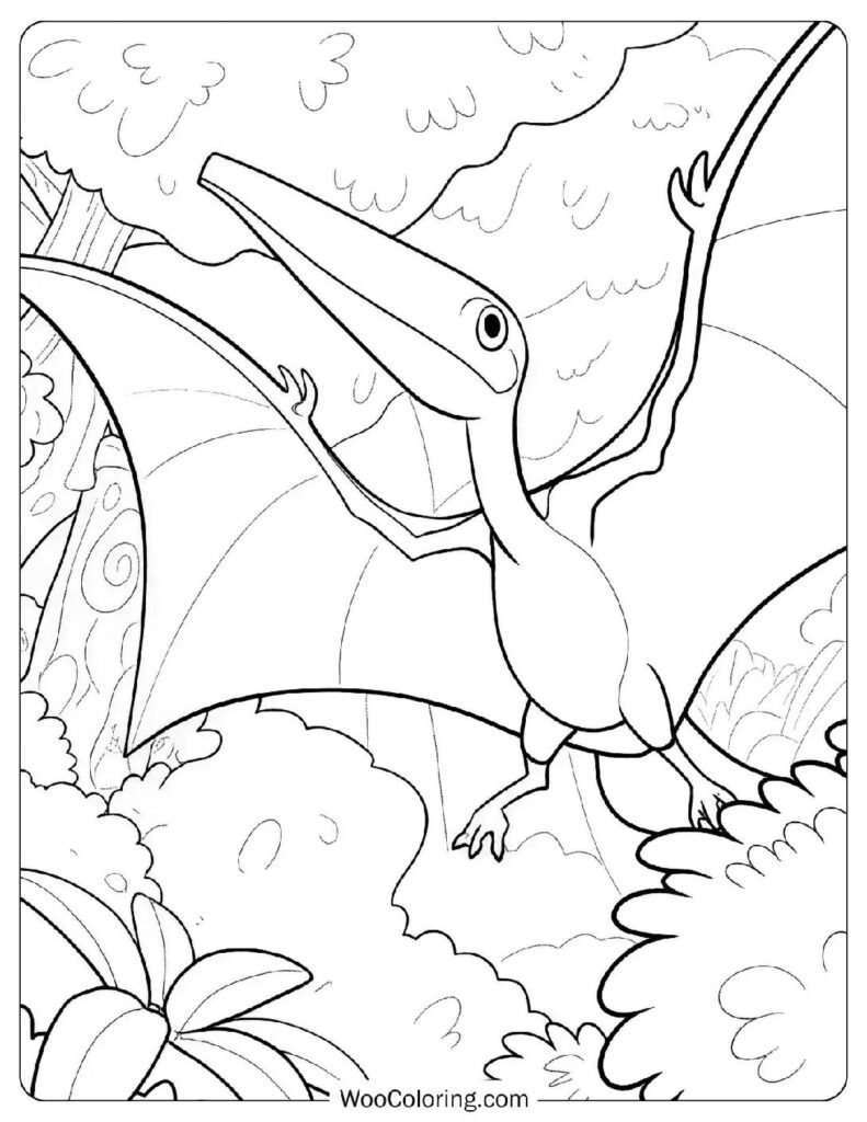 Easy Pterodactyl for Young Artists