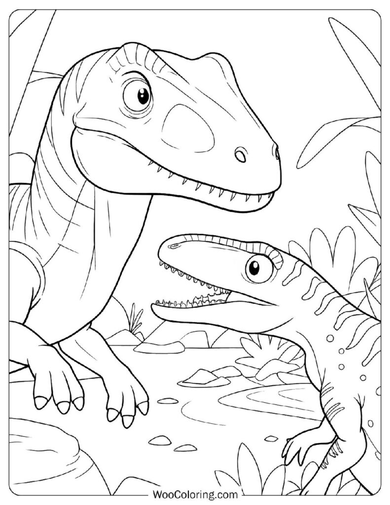 Easy Velociraptor and Mosasaurus Dinosaur Duo
