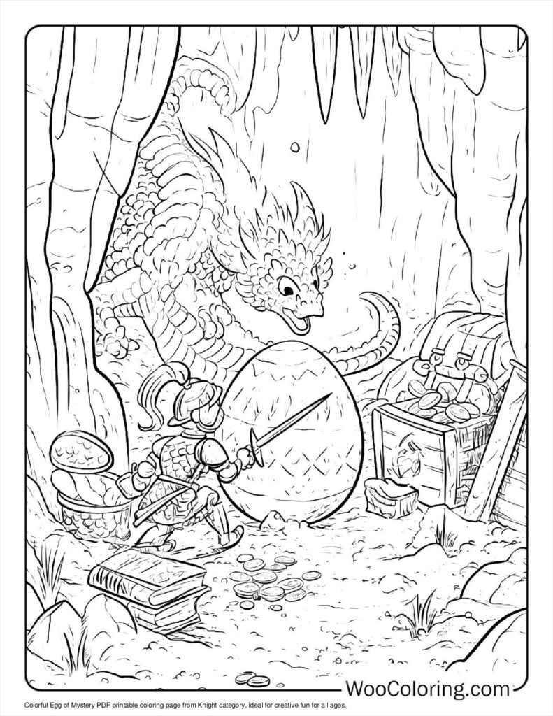 100  Knight coloring pages  Free PDF To Print  - 53