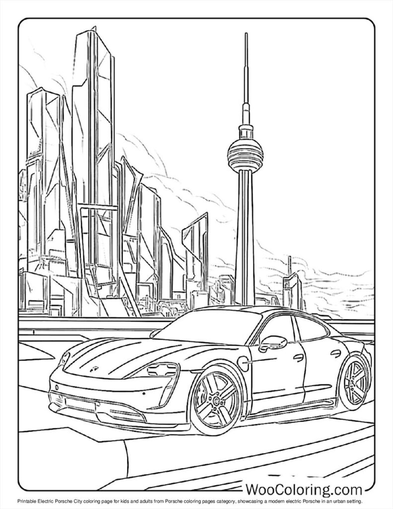 100  Porsche coloring pages  Free PDF To Print  - 78