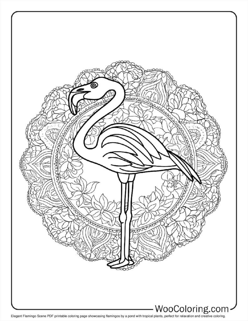 Elegant Flamingo Scene