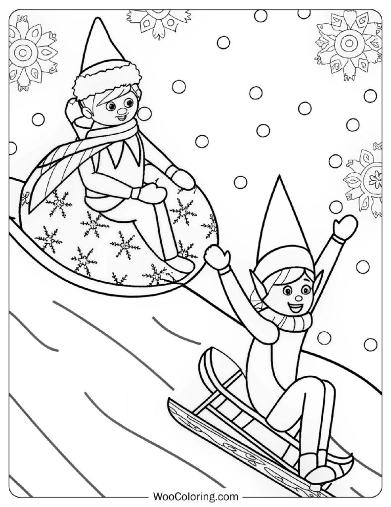 1 500 Christmas Coloring Pages  Free PDF To Print  - 42