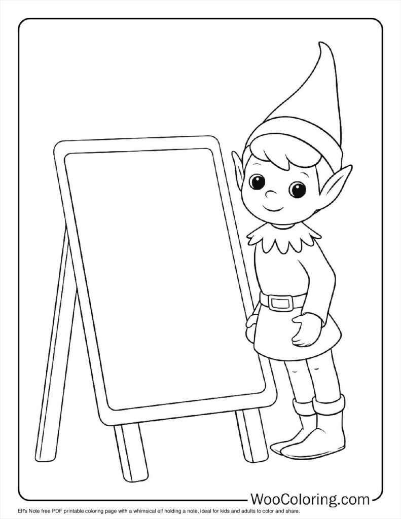 100  Elf On The Shelf coloring pages  Free PDF To Print  - 57