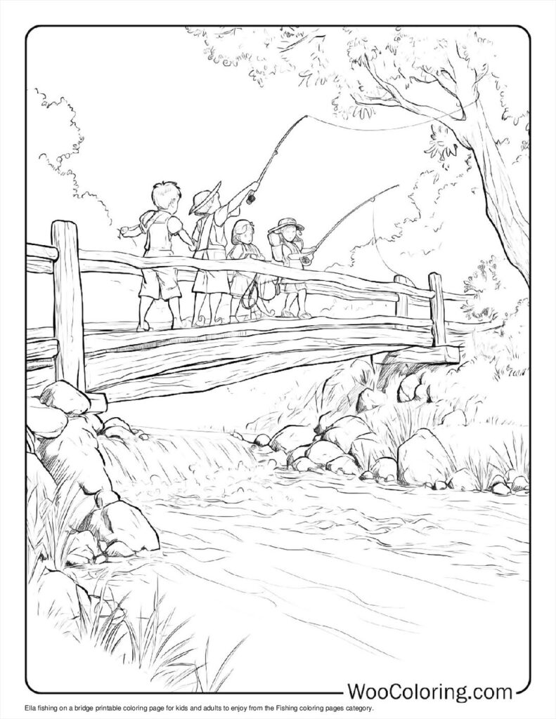 100  Fishing coloring pages  Free PDF To Print  - 86