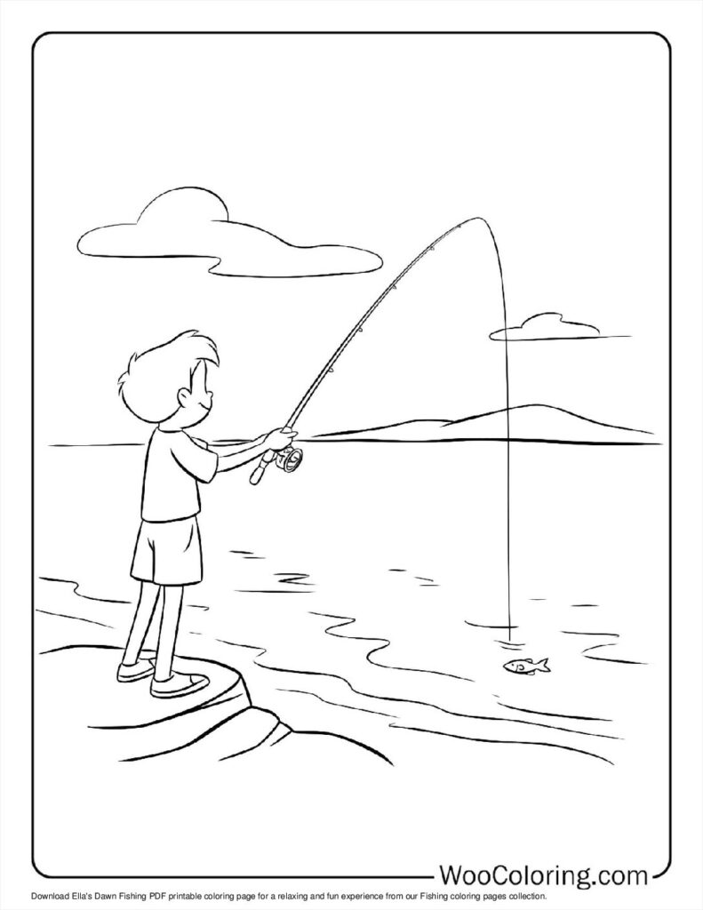 100  Fishing coloring pages  Free PDF To Print  - 48