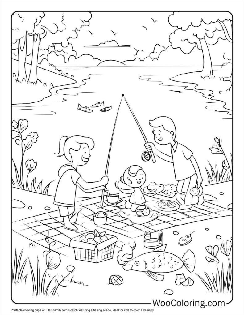 100  Fishing coloring pages  Free PDF To Print  - 4