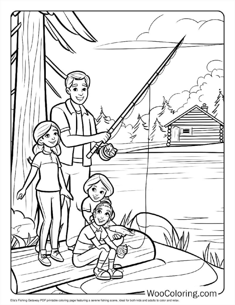 100  Fishing coloring pages  Free PDF To Print  - 69