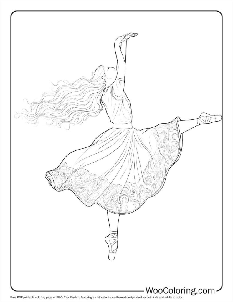 100  Dancing coloring pages  Free PDF To Print  - 63