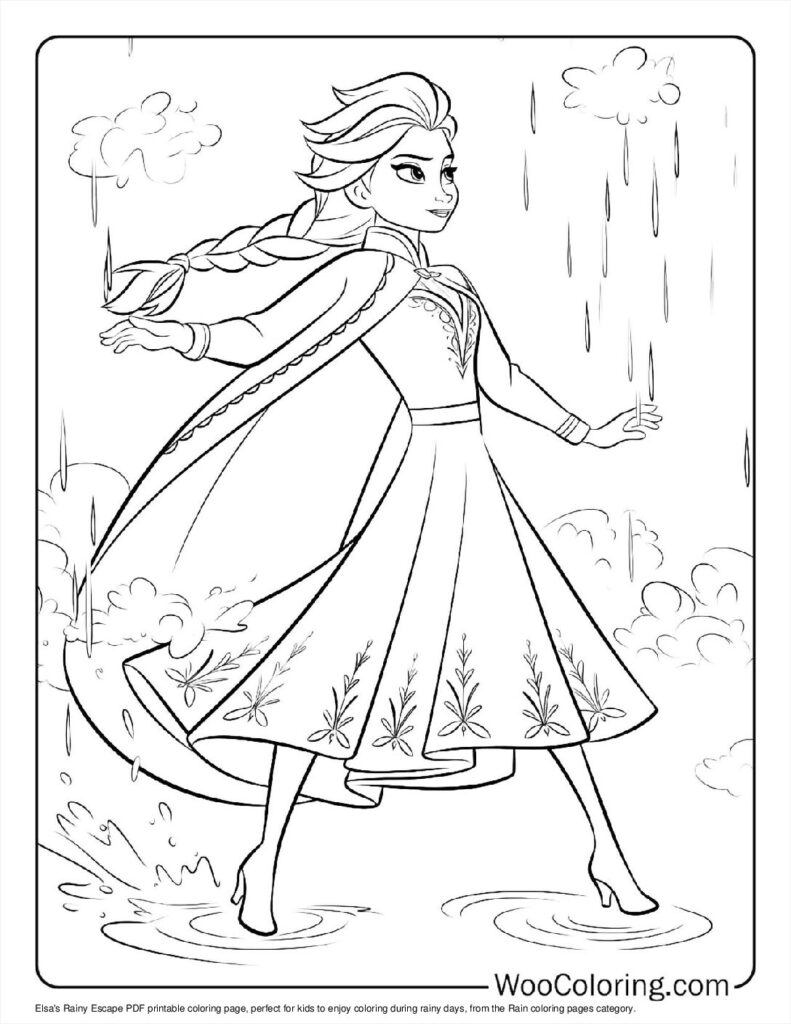 100  Rain coloring pages  Free PDF To Print  - 52