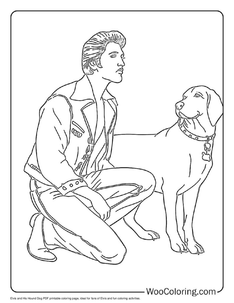 100  Elvis coloring pages  Free PDF To Print  - 70