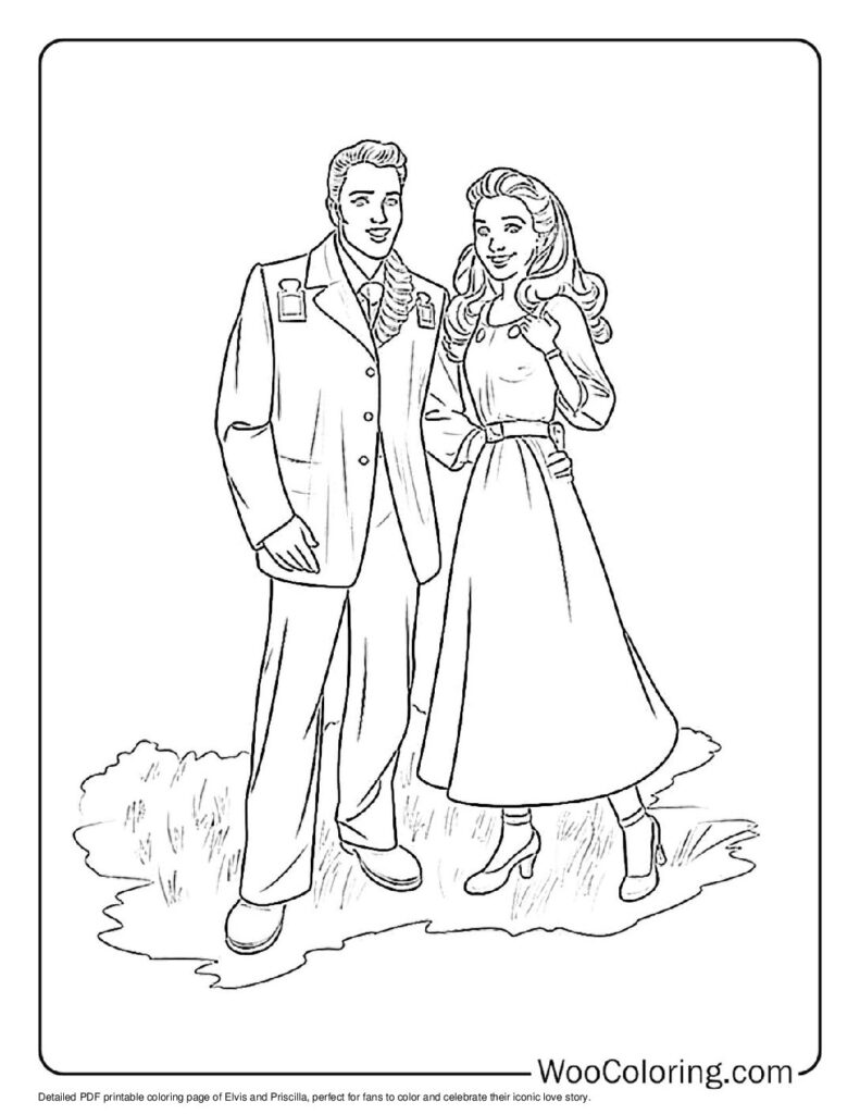 100  Elvis coloring pages  Free PDF To Print  - 37
