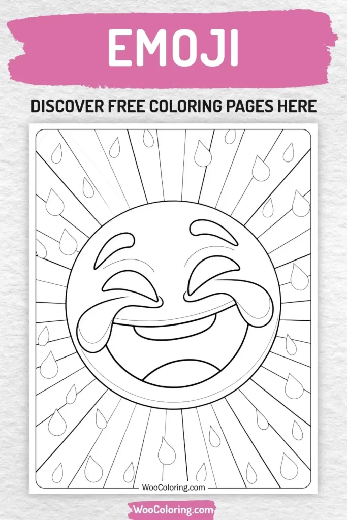 Emoji coloring pages designs for girls