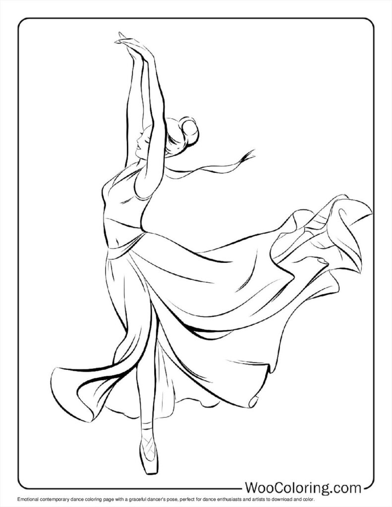 100  Dancing coloring pages  Free PDF To Print  - 45