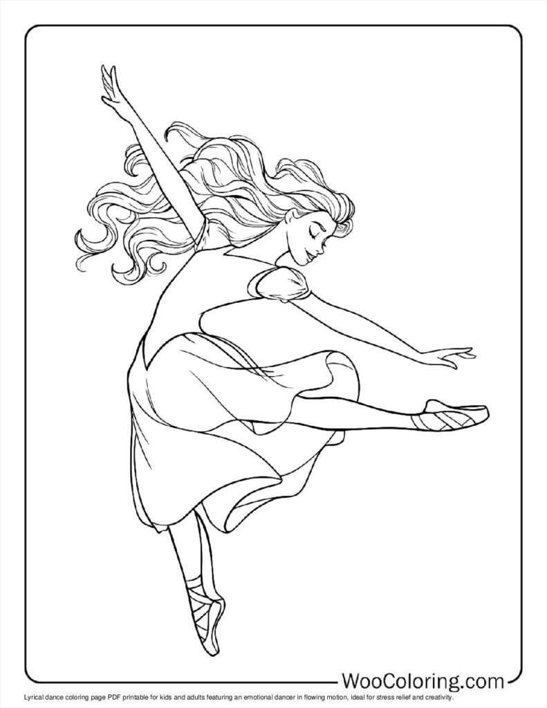 100  Dancing coloring pages  Free PDF To Print  - 38