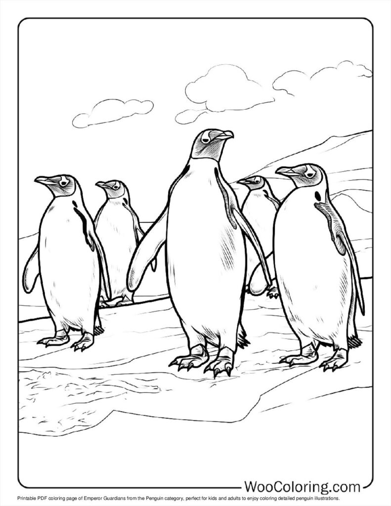 100  Penguin coloring pages  Free PDF To Print  - 42