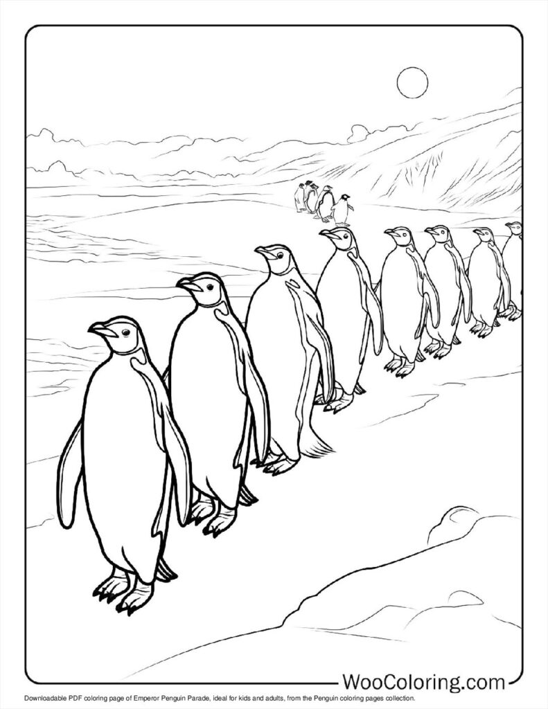100  Penguin coloring pages  Free PDF To Print  - 12